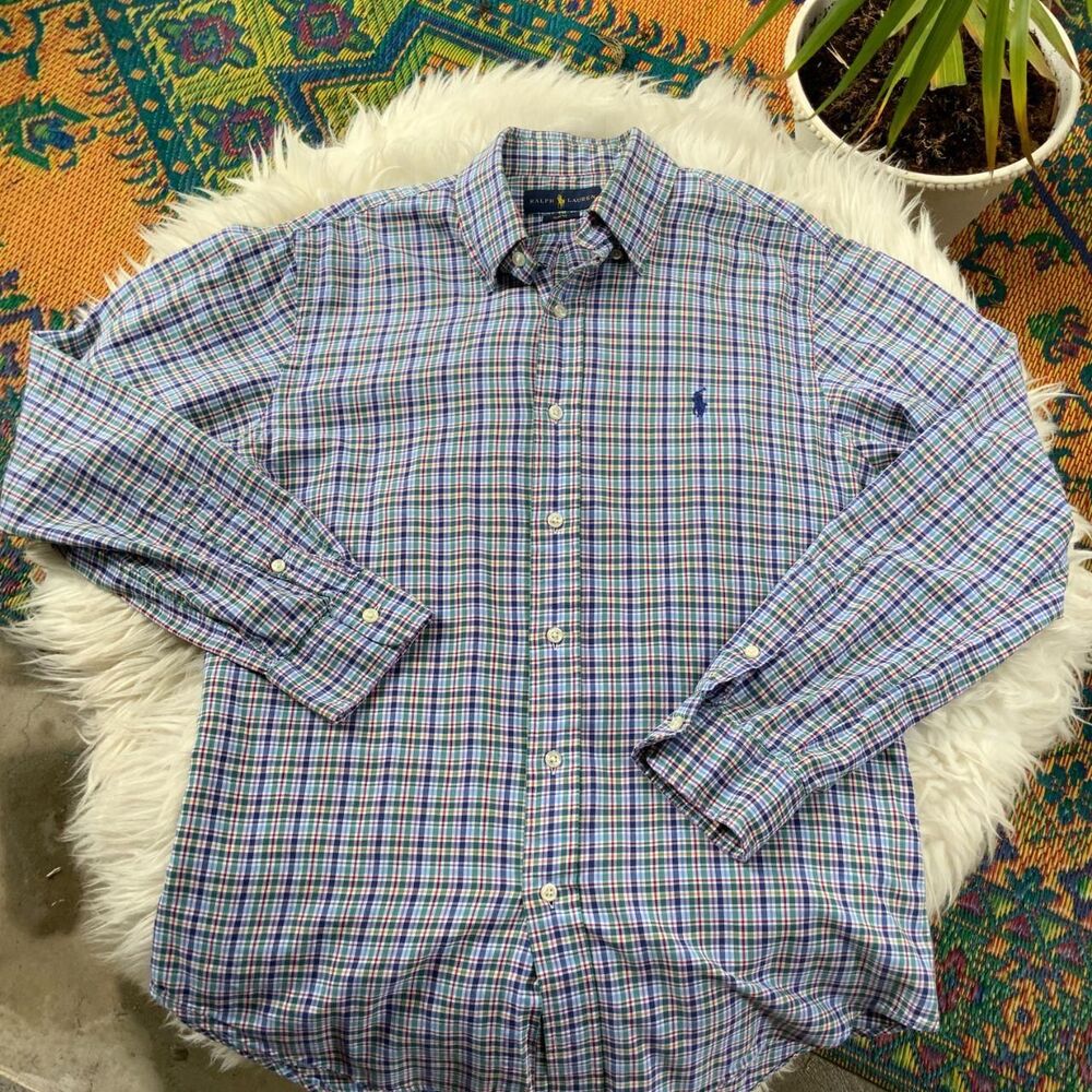 Ralph Lauren Men's Plaid Buttondown Shirt
